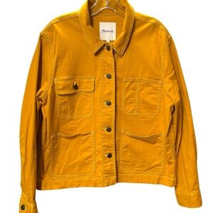 Madewell Cropped Chore Jacket Sz L
